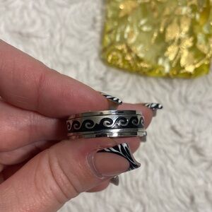 Moving Wave Men’s Ring -Sterling Silver NIB